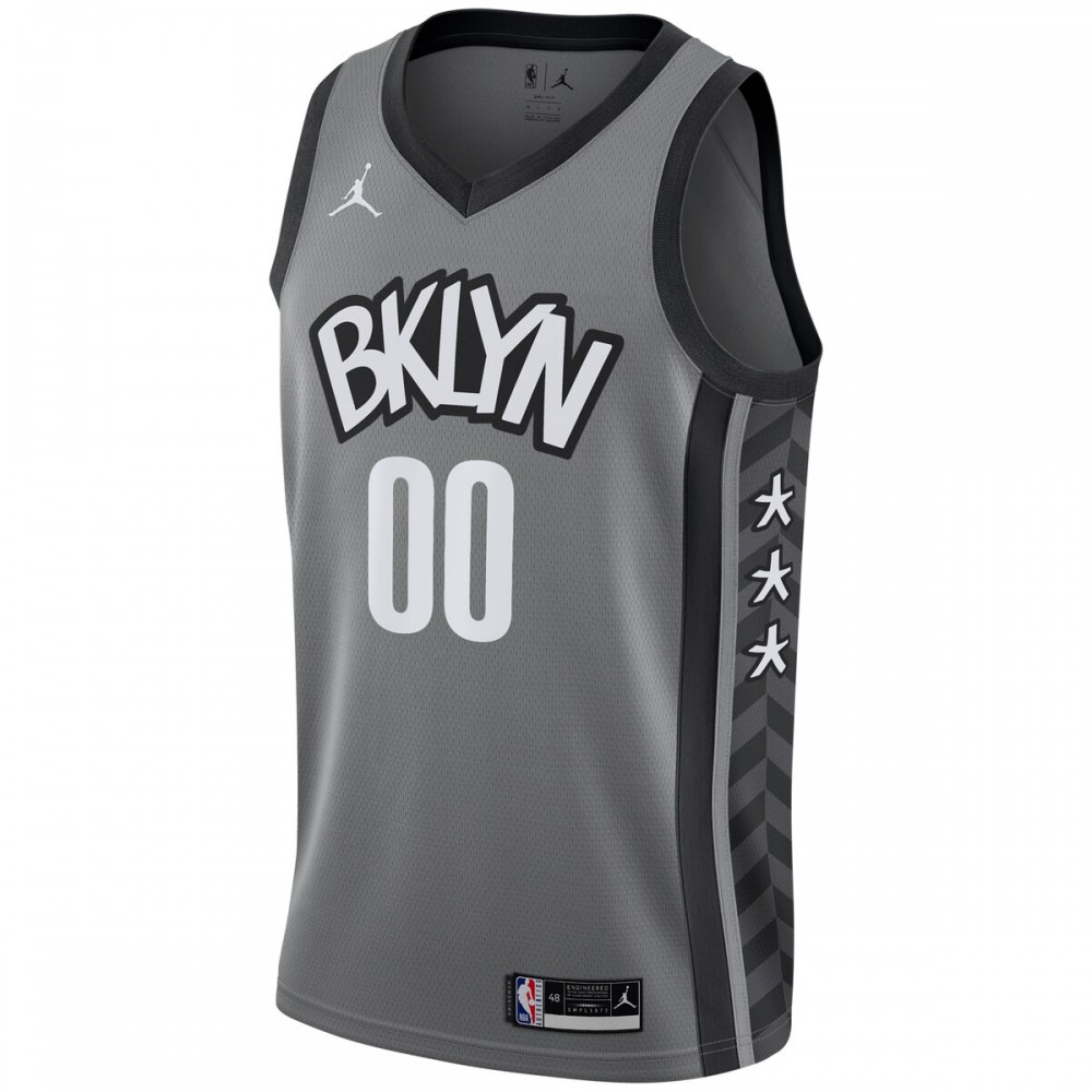 Brooklyn Nets Jordan Brand Swingman Custom Jersey - Statement Edition - Gray-Pro Kit Vault | Brand New 26/27 Sports Jerseys